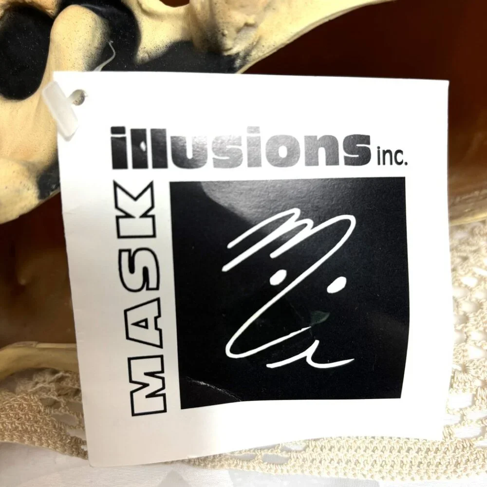 Mask Illusions Vintage Collectible 90’s Realistic Skull Latex Mask